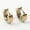 Gold, variant on 1 Pair Cool Men's Stainless Steel Huggie Hoop Earrings Casual