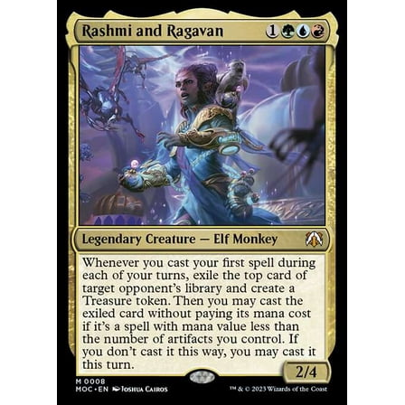 MtG March of the Machine Commander Mythic Rare Rashmi and Ragavan (FOIL) #8