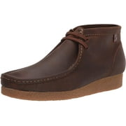 Angle View: Clarks Mens Shacre Boot Ankle 7 Beeswax Leather