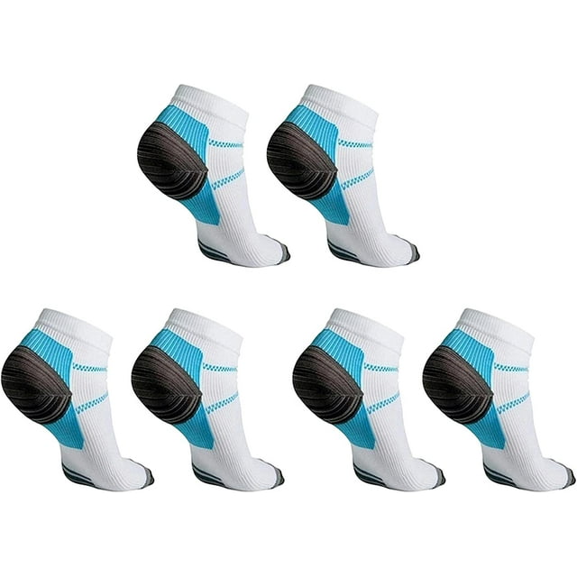 Woeilo Compression Socks Plantar Fasciitis Arch Support Non-Fatigue Plantar Fasciitis Heel Spur Pain Knitted Socks For Men And Women