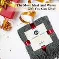 thumbnail image 7 of Knitted Throw Blanket, 50 x 60 Inch, Warm & Cozy Decorative Throw Blankets with Tassels, Fancy Throw Blankets for Couch, Textured Solid Soft Knit Blanket, 7 of 7
