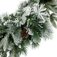 thumbnail image 4 of Northlight Real Touch™ Flocked Rosemary Emerald Angel Pine Artificial Christmas Wreath - 30-Inch,, 4 of 9
