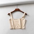 thumbnail image 1 of Gran oferta de camisetas sin mangas sexis de verano 2022 para mujer, camisetas sin mangas con cuello cuadrado corto a la moda en 4 colores Deng Xun unisex, 1 of 2