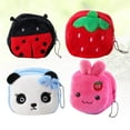 thumbnail image 3 of Shisuyan 4pcs Cartoon Design Purse Creative Coin Pouch Multifunction Change Bag Small Wallet for Kids Girls (Rabbit + Strawberry + + Ladybug), 3 of 8