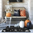 thumbnail image 2 of Halloween Door Mat,Goth Occult Spooky Creepy Witch Skull Bats Outdoor Mats for Front Door,Halloween Indoor Entrance Non-Slip Doormat Entryway Welcome Rubber Mats for Porch Decor 30" x 17", 2 of 6