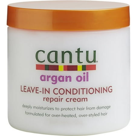(2 pack) Cantu Argan Oil Leave-In Moisturizing Conditioning Repair Cream, 16 (Best Moisturizing Oil For Natural Hair)