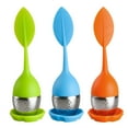 thumbnail image 3 of Leaf Tea Infuser for Tea Pot Mug Cup- Loose Tea Strainer Steeper for Fennel Tea Rooibos Tea Herbal Team Green Blue Orange Set 3, 3 of 5