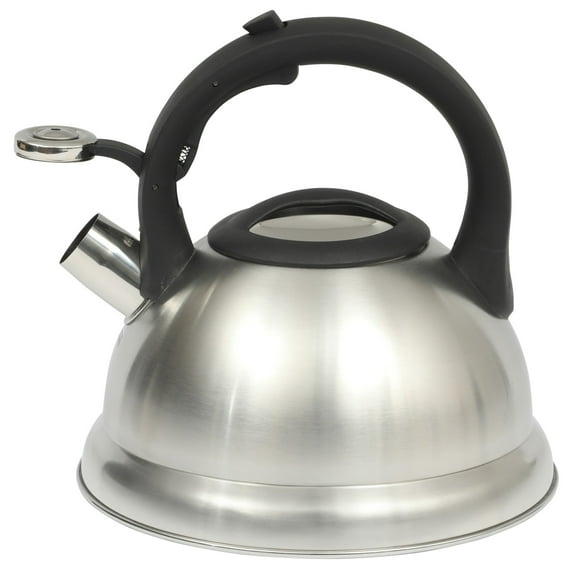 Mr. Coffee Hartbay 2.4 Quart Large Stainless Steel Whistling Tea Kettle
