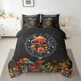 thumbnail image 2 of Homewish Botanical Mushroom Bedding Comforter Set 7pcs for Teenagers,Bohemian Starry Sky Queen Bedding Sets Super Cozy,Exotic Style Queen Sheet Sets,Breathable Home Decor,Reversible, 2 of 8