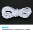 thumbnail image 3 of 2pcs Hollow Rubber Cord Tubing 1/8" Dia 16ft Rubber Tube for Jewelry DIY Craft Necklaces Bracelet, White, 3 of 5