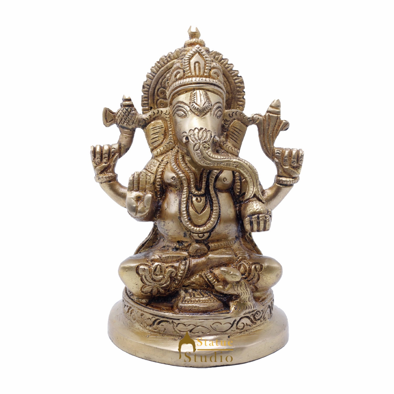 StatueStudio Ganesha Statue Temple Decor Lord Ganesh Murti Religious