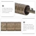 thumbnail image 4 of Vintage Antique Combination Lock Zinc Alloy Lock Carved Word Padlock for Suitcase, 4 of 5