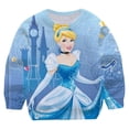 thumbnail image 1 of Sudadera de manga larga de princesa Blancanieves de Anime de Disney, ropa de algodón para niños, ropa informal fresca holgada, sudaderas con capucha de moda para niños 14T Gao Jinjia LED, 1 of 2