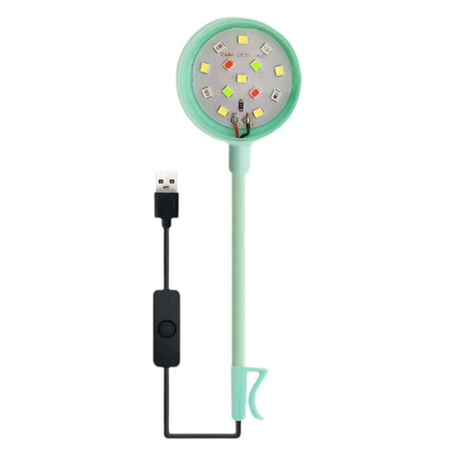 Lámpara LED para acuario, luces de colores que cambian de color, luz de burbuja, luces LED de buceo/ V9X3