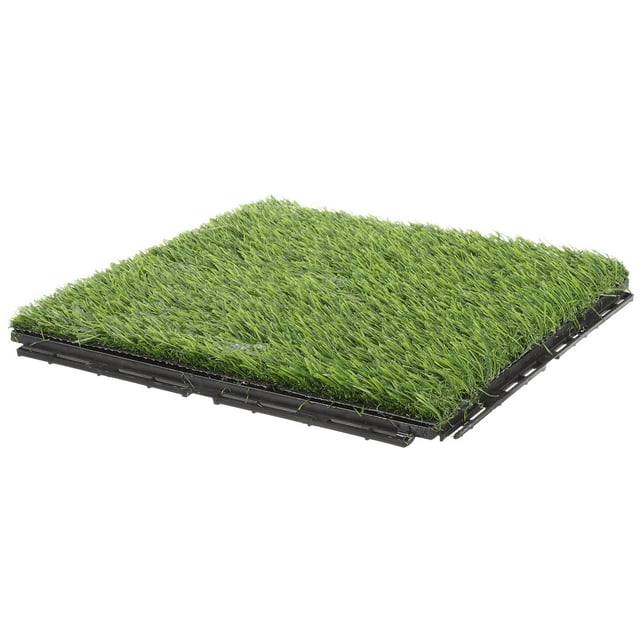 IFANLANDOR Lifelike Grass Mat Green Artificial Turf Mat for Outdoor and Indoor Decorative Landscaping