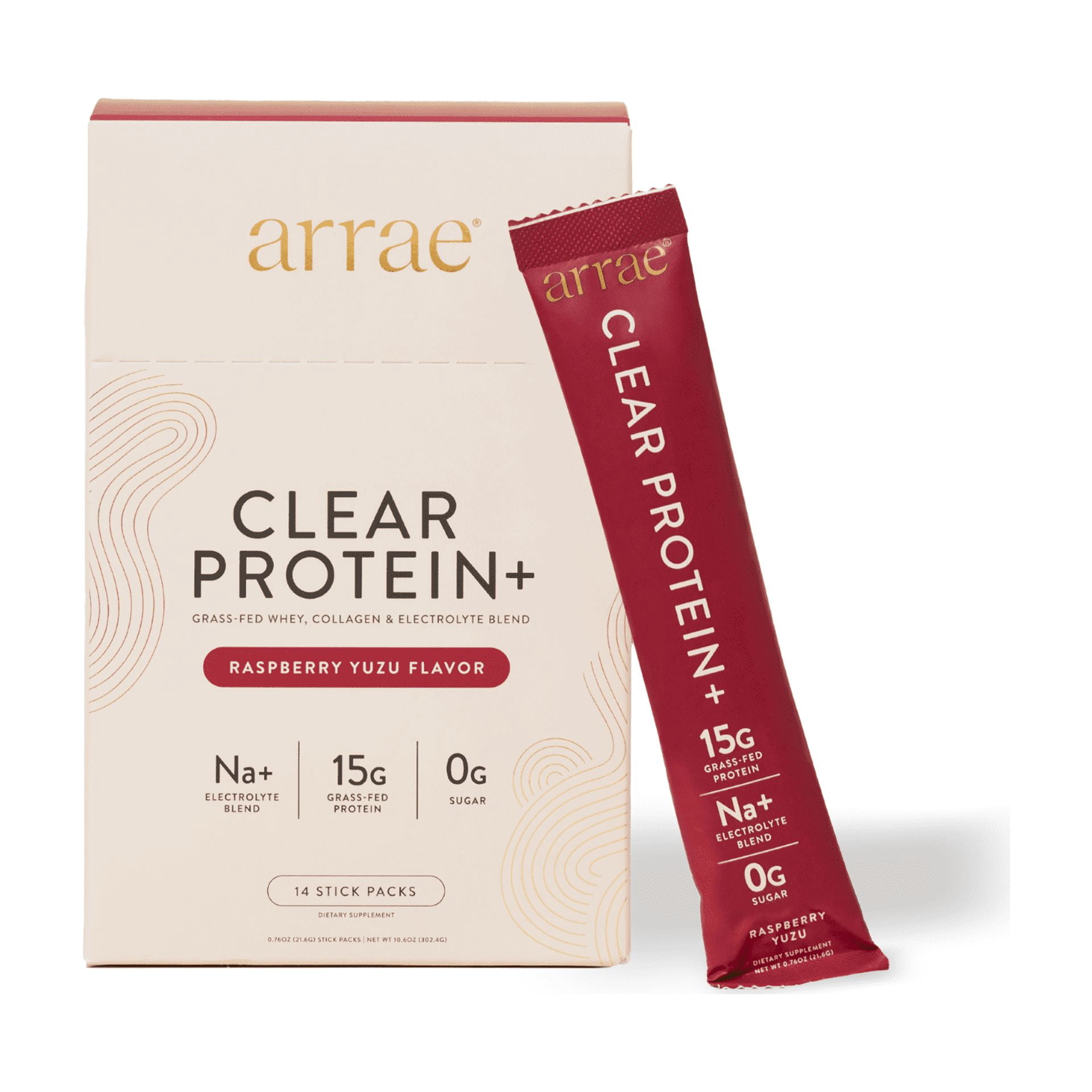 Arrae Clear Protein+ 15g Raspberry Yuzu (14ct)