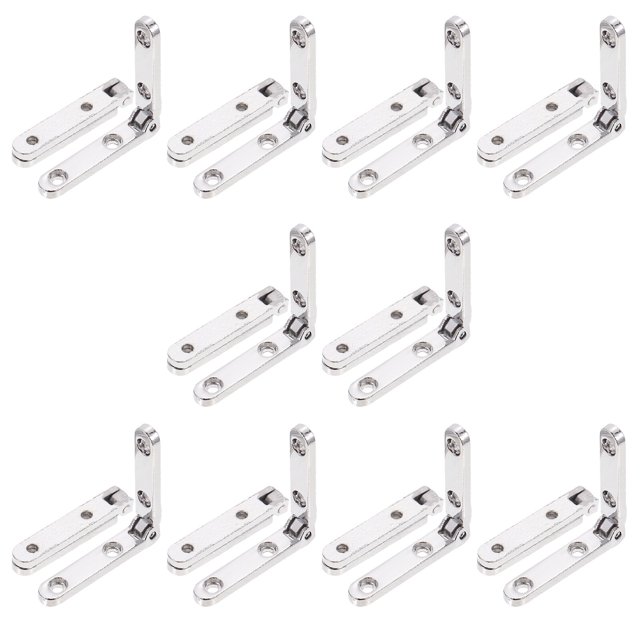 20pcs Zinc Alloy 90 Degree Hinges Spring Hinges for Wooden Box Jewelry Case