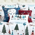 thumbnail image 4 of Southshore Fine Living, Inc. King Christmas Quilt Set, Cute Trees & Reindeer Over Red Plaid Print, 4 of 8