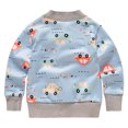 thumbnail image 3 of Toddler Boy Kids Cartoon Knitted Warm Sweater Fleece Cardigan Coat Outwear, 3 of 8