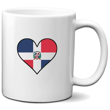 

Dominican Flag Heart Dominican Republic Love Coffee Mug