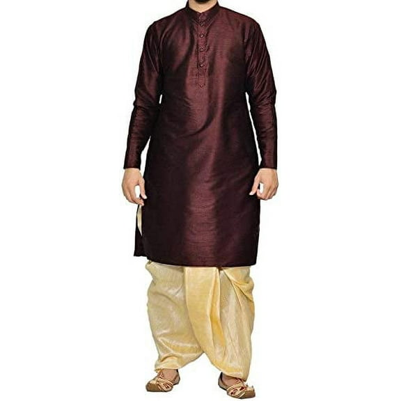 Royal Kurta Mens Cotton Silk Kurta Dhoti