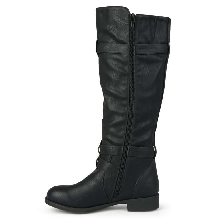 Walmart tall black best sale boots