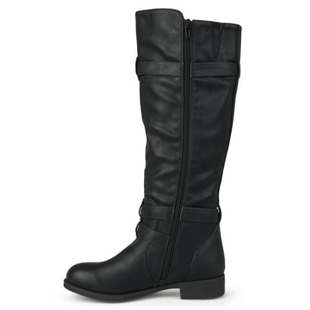Brinley Co. - Women's Tall Buckle Detail Boots - Walmart.com - Walmart.com