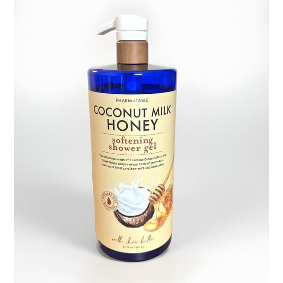 Pharm to Table Softening Shower Gel Coconut Milk Honey Shea Butter 32 Oz