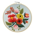 thumbnail image 3 of Diy Embroidery Kit Floral Patterns Embroidery Needlework Set Cross Stitch Kits For Beginners Craft Lover, 3 of 7