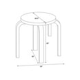 thumbnail image 3 of Linon Bentwood Stacking Stools, Set of 4, 3 of 3