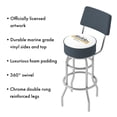 thumbnail image 3 of Modelo Swivel Bar Stool with Back, 3 of 6