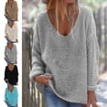 thumbnail image 2 of Pull d'Automne Tendance Confortable Haut Tricoté Décontracté Coupe Ample pour Femmes Pull d'Automne Tout-Aller, 2 of 7