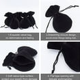 thumbnail image 5 of Zjunqe 1Pcs Jewelry Storage Bag, 3.1×2.7" Calabash Shape Drawstring Jewelry Pouches Small Small Accessories Organizer For Rings Earrings Necklaces Portable Display Case For Travel Home, 5 of 9
