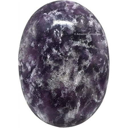 Lepidolite Crystal Palm Stone