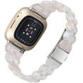 thumbnail image 2 of REQO Bracelet de Montre en Résine Compatible pour Fitbit Versa 4/Sense 2 Bracelets de Remplacement, Bracelet Réglable avec Boucle en Acier Inoxydable pour Fitbit Sense 2/Versa 4/Versa 3 pour Femmes Hommes, 2 of 6