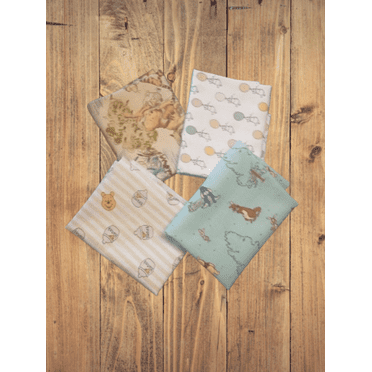 4 Fat Quarters - Assorted Pooh and Friends Fat Quarter Bundle