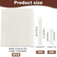 thumbnail image 4 of 1 bag Book Binding Cloth Kits Hand Book Binding Tools set with 126×15.8 Inch Cotton Cloth Fabric White Book Cloth 2pcs Bone Folder Paper Creaser for DIY Bookbinding Crafts Sewing Supplies, 4 of 5