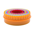 thumbnail image 1 of Juego De 6 Cortadores De Galleta Circulo Rizado Vencort Juego De 6 /Cortadores De Galleta /Circulo Rizado, 1 of 3