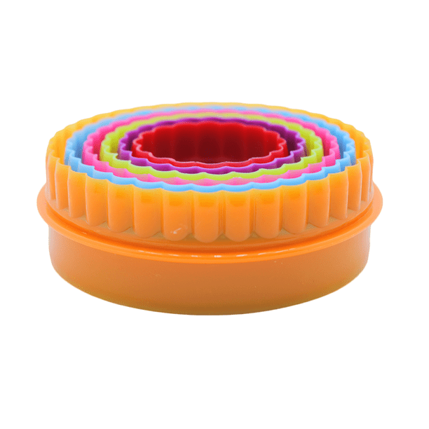 Juego De 6 Cortadores De Galleta Circulo Rizado Vencort Juego De 6 /Cortadores De Galleta /Circulo Rizado