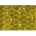 thumbnail image 1 of Ahgly Company Indoor Rectangle Trellis Yellow Modern Area Rugs, 4' x 6', 1 of 4