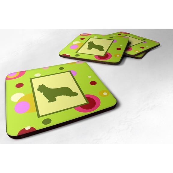 Briard Foam Coaster Set of 4