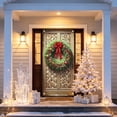 thumbnail image 6 of Ouuluon Festive Christmas Door Cover, 35x71 inch Holiday Curtain for Front Door Wall Party Decoration, 6 of 7