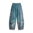 thumbnail image 7 of IMENGL Women's Casual Cropped Pants Loose Barrel Baggy Elastic High Waist Comfy with Pockets Trousers Soft Wide Leg Pant for Womens,M-XXXL, 7 of 7