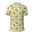 thumbnail image 2 of Daiia Kiwi Ice Cream Pattern Men’s Polo Shirts,Solid Deck Shirt,Classic Fit, Breathable Cotton Polo for Casual and Sport Wear-Small, 2 of 7