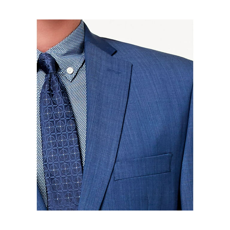 Michael Kors Men's Classic-Fit Navy/Blue Windowpane Sport Coat