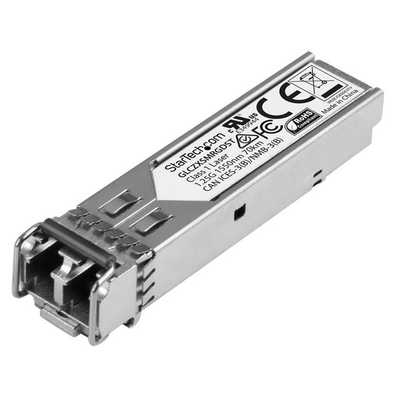 StarTech Cisco GLC-ZX-SM-RGD Compatible Gigabit Fiber 1000BaseZX SFP Module