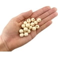 thumbnail image 2 of 500 Natural Unfinished Round Wood Beads 12mm with 2.8mm Hole, 2 of 5