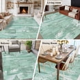 thumbnail image 5 of Large Area Rugs for Living Room Bedroom, Green Abstract 6'x9' Rug Washable Carpet Runner Indoor Outdoor, Vintage Geometric Gradient Oil Painting Modern Non Slip Floor Mats Rug for Kitchen, Playroom, 5 of 8