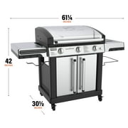 Blackstone Pro Series Outdoor Griddle, 28 Inch XL 3-Burner Flat Top Grill with Cabinet, Stainless Steel