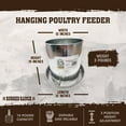 thumbnail image 2 of Rugged Ranch Products RuggEgg 15 Pound Hanging Galvanized Poultry Feeder, 2 of 7